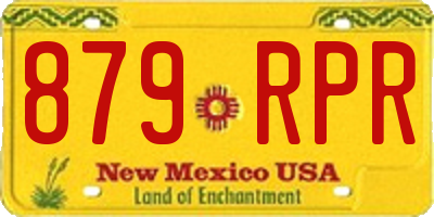 NM license plate 879RPR