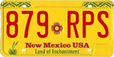 NM license plate 879RPS