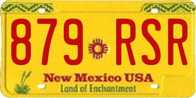 NM license plate 879RSR