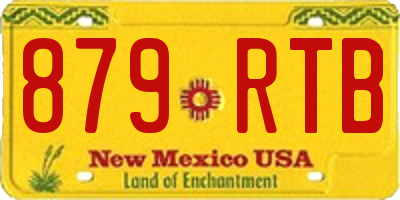 NM license plate 879RTB