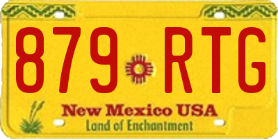 NM license plate 879RTG