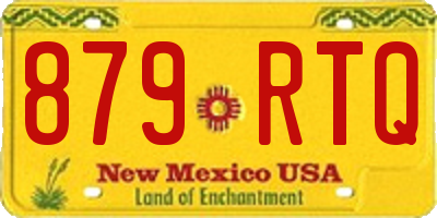 NM license plate 879RTQ
