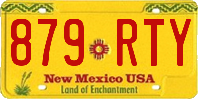 NM license plate 879RTY