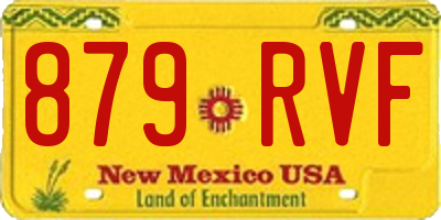 NM license plate 879RVF