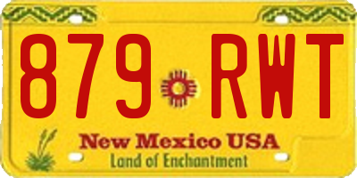 NM license plate 879RWT