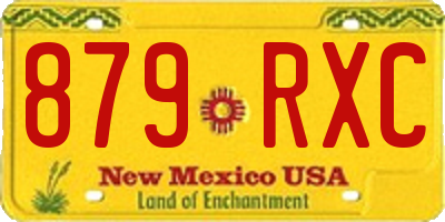 NM license plate 879RXC