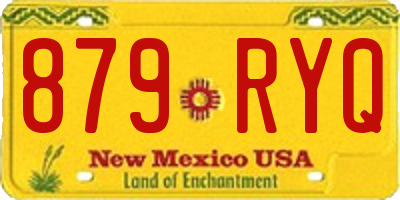 NM license plate 879RYQ