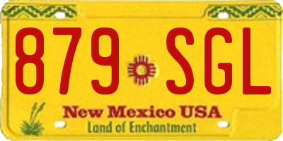 NM license plate 879SGL