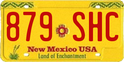 NM license plate 879SHC