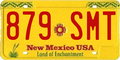 NM license plate 879SMT