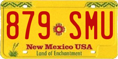 NM license plate 879SMU