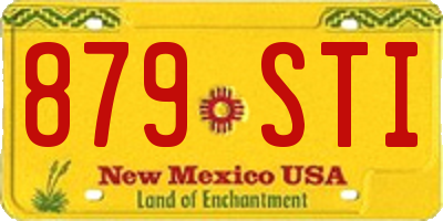 NM license plate 879STI