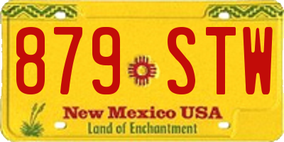 NM license plate 879STW