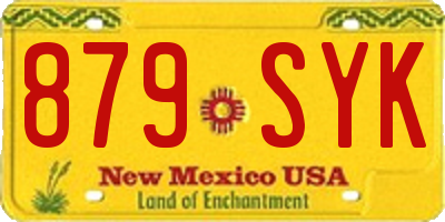 NM license plate 879SYK