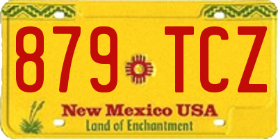 NM license plate 879TCZ