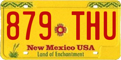 NM license plate 879THU