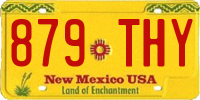 NM license plate 879THY