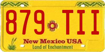 NM license plate 879TII