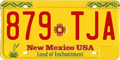 NM license plate 879TJA