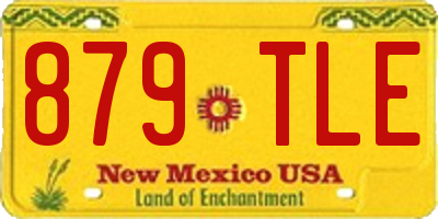 NM license plate 879TLE