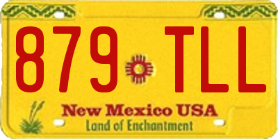 NM license plate 879TLL