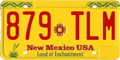 NM license plate 879TLM