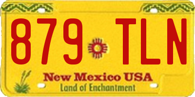 NM license plate 879TLN