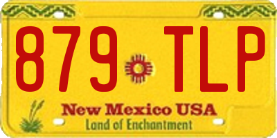 NM license plate 879TLP