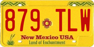 NM license plate 879TLW
