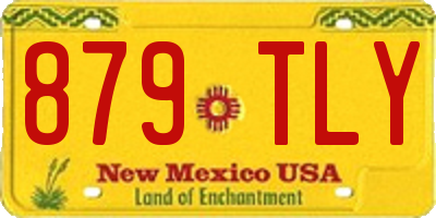 NM license plate 879TLY