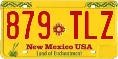 NM license plate 879TLZ