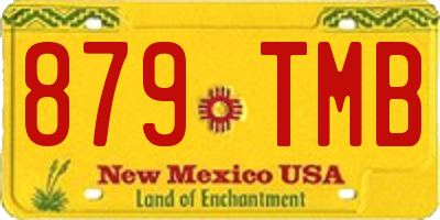 NM license plate 879TMB