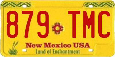 NM license plate 879TMC