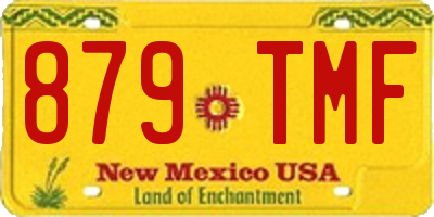 NM license plate 879TMF