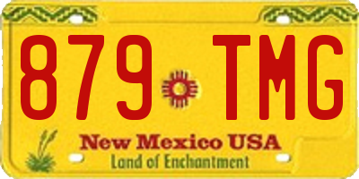 NM license plate 879TMG