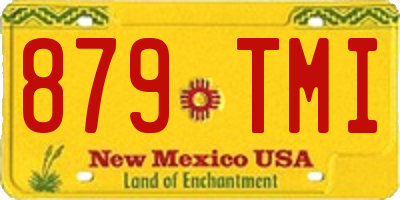 NM license plate 879TMI