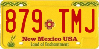 NM license plate 879TMJ
