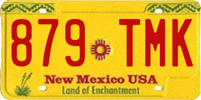 NM license plate 879TMK