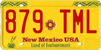 NM license plate 879TML