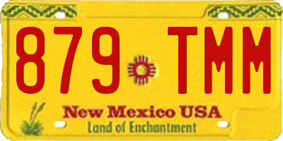 NM license plate 879TMM