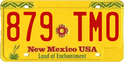 NM license plate 879TMO