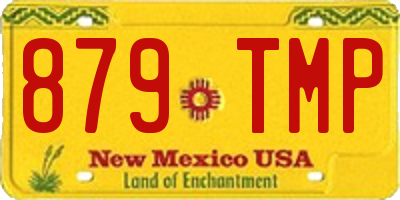 NM license plate 879TMP