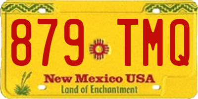 NM license plate 879TMQ