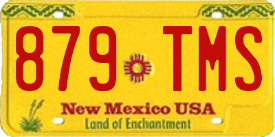 NM license plate 879TMS
