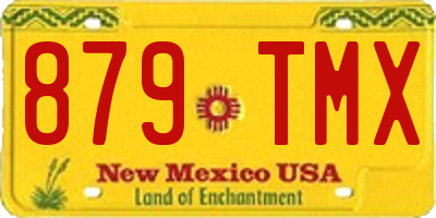 NM license plate 879TMX