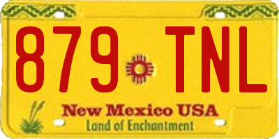 NM license plate 879TNL