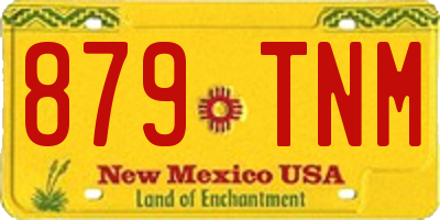 NM license plate 879TNM
