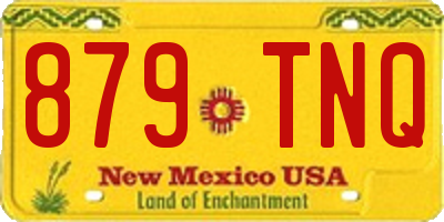 NM license plate 879TNQ