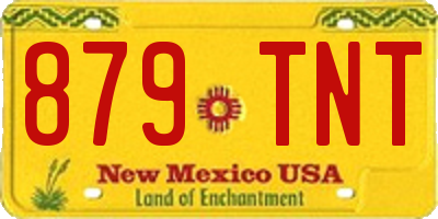 NM license plate 879TNT