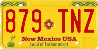 NM license plate 879TNZ